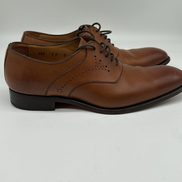 LodinG brown leather derby 11 1/2 US size. Length 11 1/2 width 4” - Picture 2 of 6